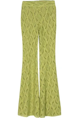 ERMANNO SCERVINO Ausgestellte Hose mit Häkelmuster