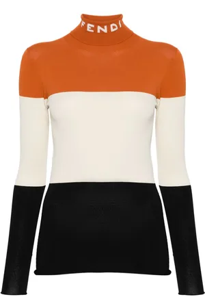 Fendi Intarsien-Pullover mit Logo