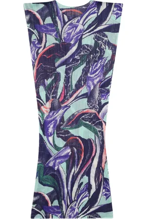 PLEATS PLEASE ISSEY MIYAKE Plissiertes Tardivo Midikleid