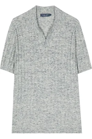 Frescobol Carioca Gestricktes Rino Space-Dye-Poloshirt