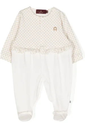 Aigner Gerüschter Pyjama mit Logo-Print