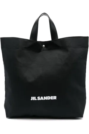 Jil Sander Shopper aus Canvas mit Logo-Print