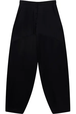 Stella McCartney Tapered-Hose mit Satineinsätzen