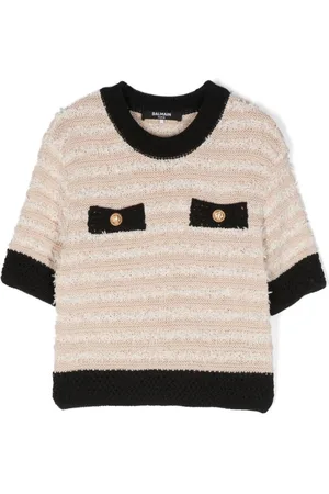 Balmain Gestricktes Oberteil mit Zierknöpfen