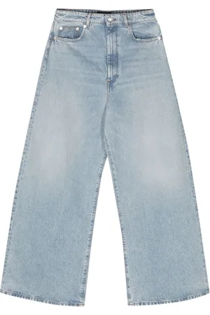 Sportmax Tief sitzende Wide-Leg-Jeans