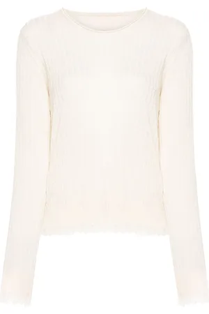 UMA WANG Pullover in Distressed-Optik