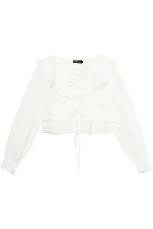 tout a coup Gestreifte Bluse mit Rüschendetail