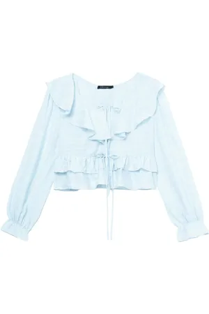 tout a coup Gestreifte Bluse mit Rüschendetail