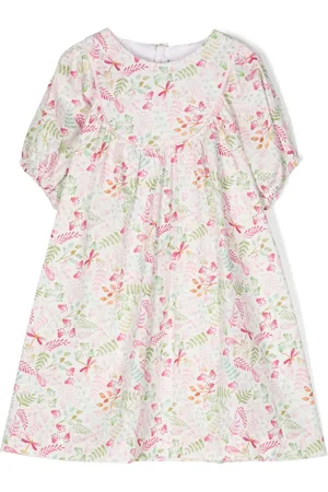 Il gufo Midikleid mit Blumen