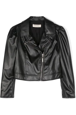 Twin-Set Bikerjacke mit Nietendetail