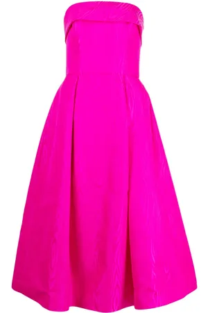 Amsale Midikleid mit Falten