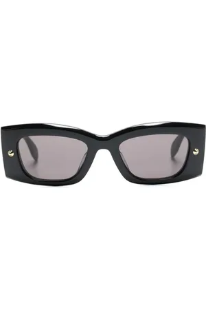 Alexander McQueen Sonnenbrille mit eckigem Gestell