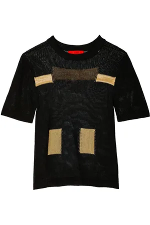 ECKHAUS LATTA Gestricktes Poster T-Shirt