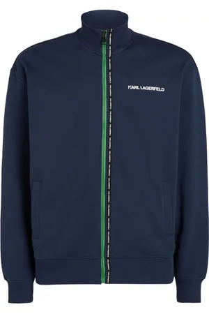 Karl Lagerfeld Sweatshirtjacke mit Logo-Streifen