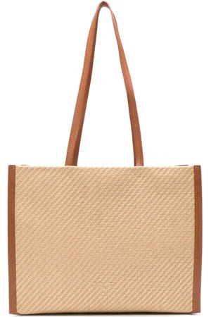 Patrizia Pepe Gewebte Schultertasche mit Logo