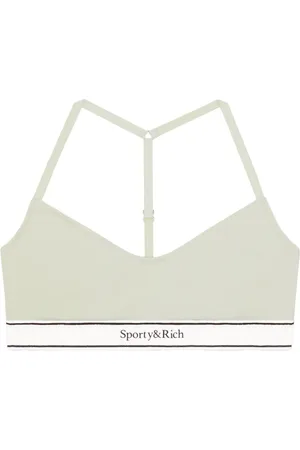 Sporty & Rich Serif Logo Sport-BH mit Racerback