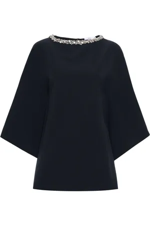 Safiyaa Arama Bluse mit Kristallverzierung