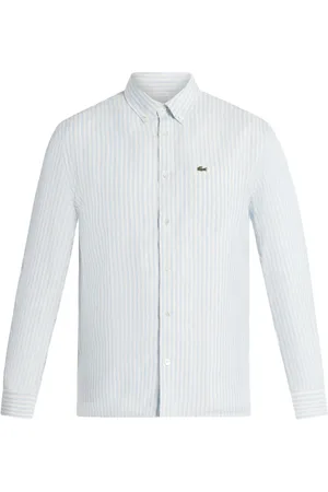 Lacoste Gestreiftes Hemd mit Logo-Applikation