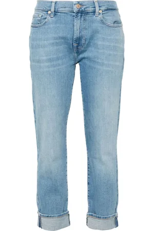 7 for all Mankind Halbhohe Boyfriend-Jeans