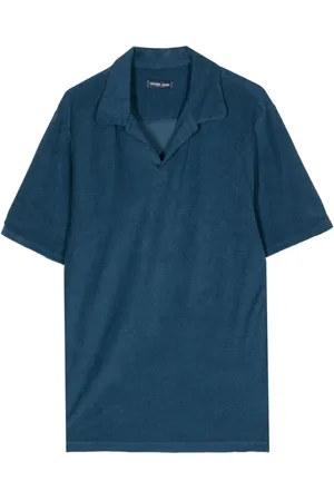 Frescobol Carioca Faustino Poloshirt mit Frottee-Finish