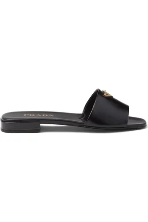 Prada Slipper mit Triangel-Logo