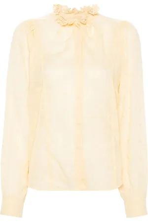 Marant Etoile Terzali Bluse mit Blumenstickerei