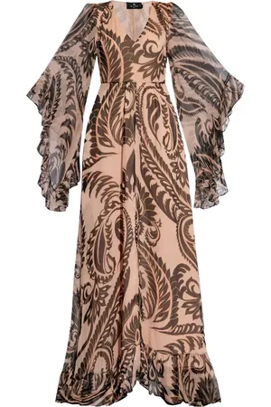 Etro Maxikleid aus Seide mit Print