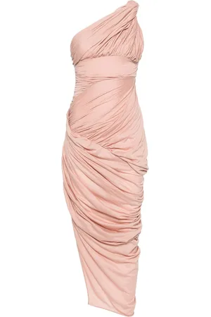 Rick Owens Drapiertes One-Shoulder-Midikleid