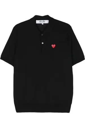 Comme des Garçons Poloshirt mit Herz-Patch