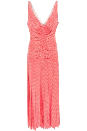 Alessandra Rich Gepunktetes Midikleid