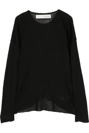ISABEL BENENATO Leinenpullover mit ungesäumten Kanten