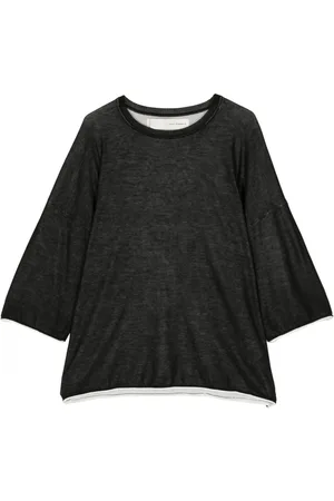 ISABEL BENENATO Pullover mit Dreiviertelärmeln
