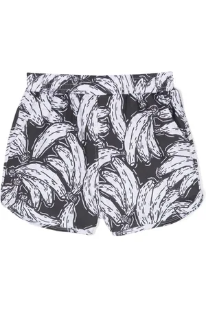 Le pandorine Shorts mit abstraktem Print