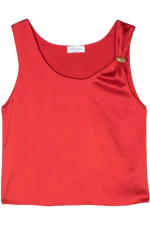 BLUMARINE Ärmellose Kreppbluse
