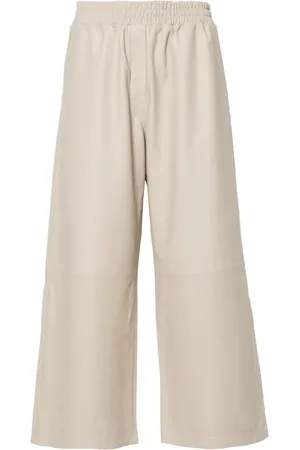 arma leder Weite Cropped-Lederhose