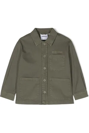 Aspesi Hemdjacke mit Logo-Patch