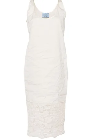 Prada Midikleid mit Spitzendetail