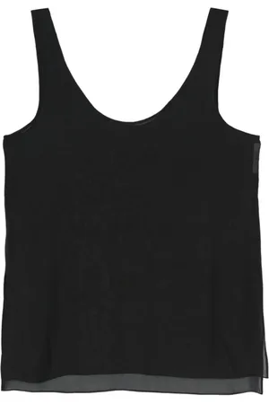 Gauchere Semi-transparente Seidenbluse