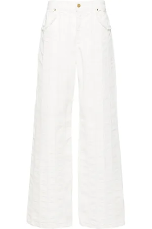 BLUMARINE Gerade Hose mit ungesäumten Kanten
