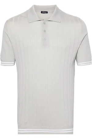 Kiton Gerippter Pullover mit Streifen