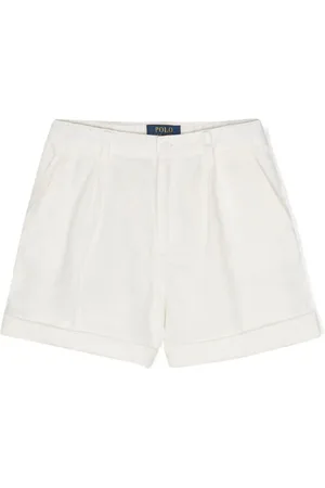 Ralph Lauren Leinenshorts mit Polo Pony-Stickerei