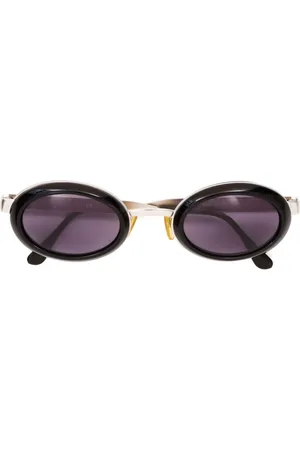 CHANEL 1990 Sonnenbrille mit ovalem Gestell