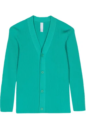 CFCL Gerippter Cardigan mit V-Ausschnitt