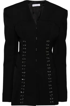 Mach & Mach Minikleid mit Haken und Augen