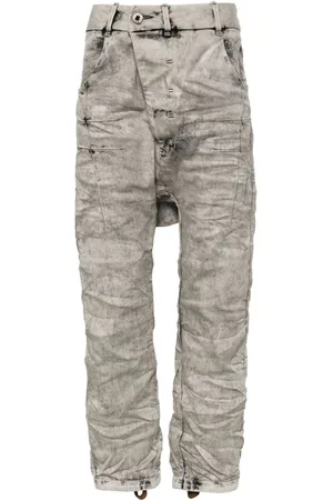 11 BY BORIS BIDJAN SABERI Halbhohe Baggy-Jeans