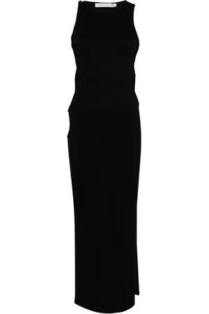 CHRISTOPHER ESBER Geripptes Oblix Maxikleid