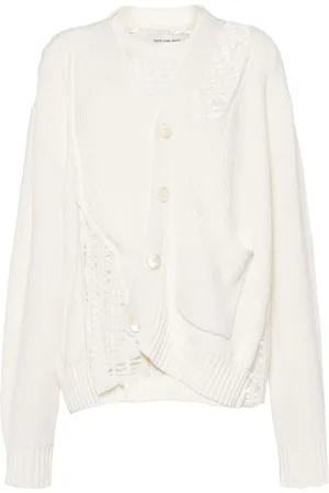 Feng Chen Wang Cardigan mit Lochstrickmuster