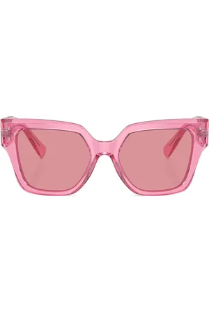 Dolce & Gabbana Transparente Sonnenbrille mit eckigem Gestell
