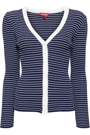 Staud Gestreifter Cargo Cardigan