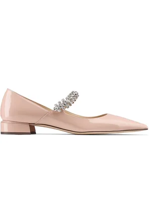 Jimmy Choo Bing Ballerinas mit Kristallriemen